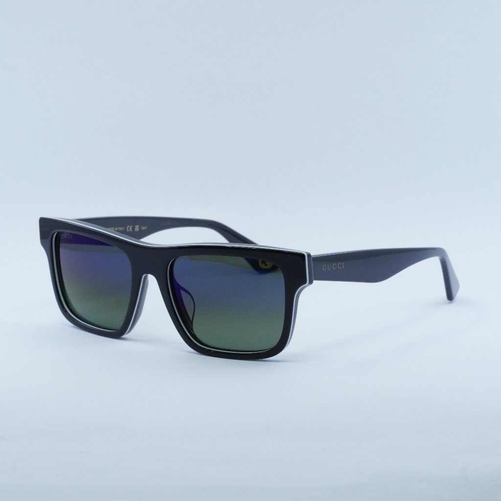 Gucci Gg1618sa 003 Sunglasses Black/Grey Square Frame